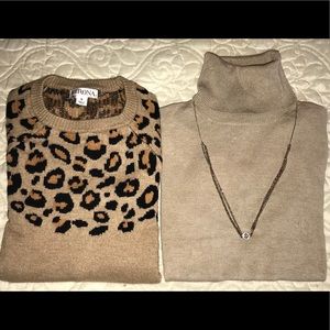 Banana republic, Merona sweaters (Small), necklace